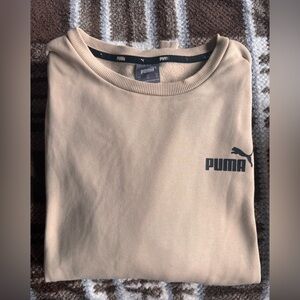 Puma Men's Beige Crewneck Sweater